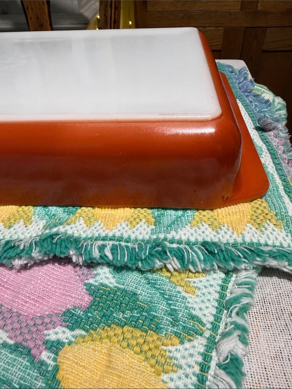 Pyrex burnt orange